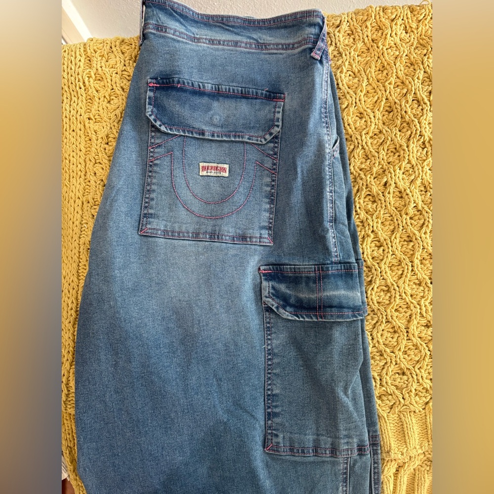 True Religion Women's Straight Leg Blue Jeans - Picture 2 of 2